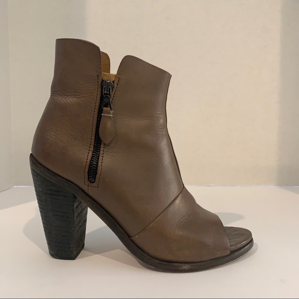 Rag & Bone Open Toe Leather Booties - image 2